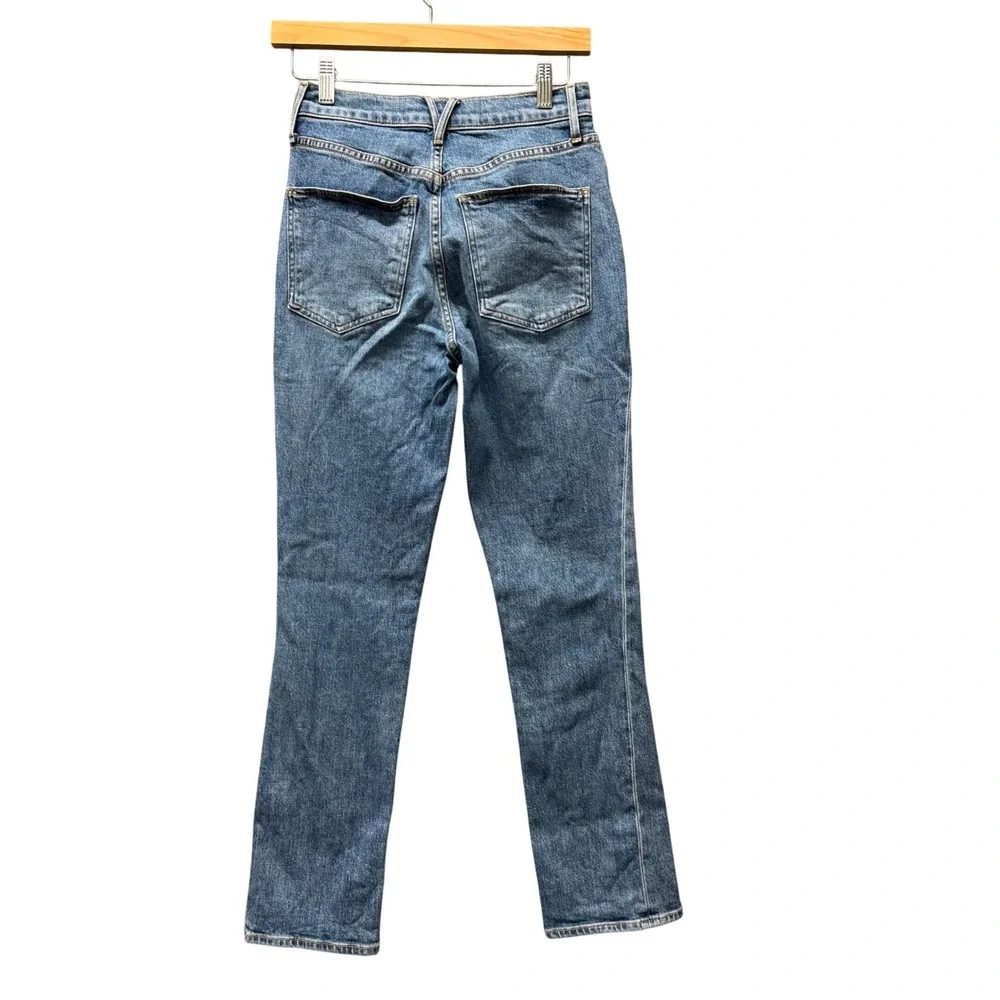 Veronica Beard Jeans Womens 25 Ryleigh Slim Straight Ankle Wanderer Dust Blue